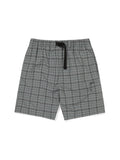 Belted Check Short