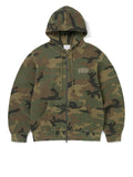Camouflage Thermal Zip Up Hoodie
