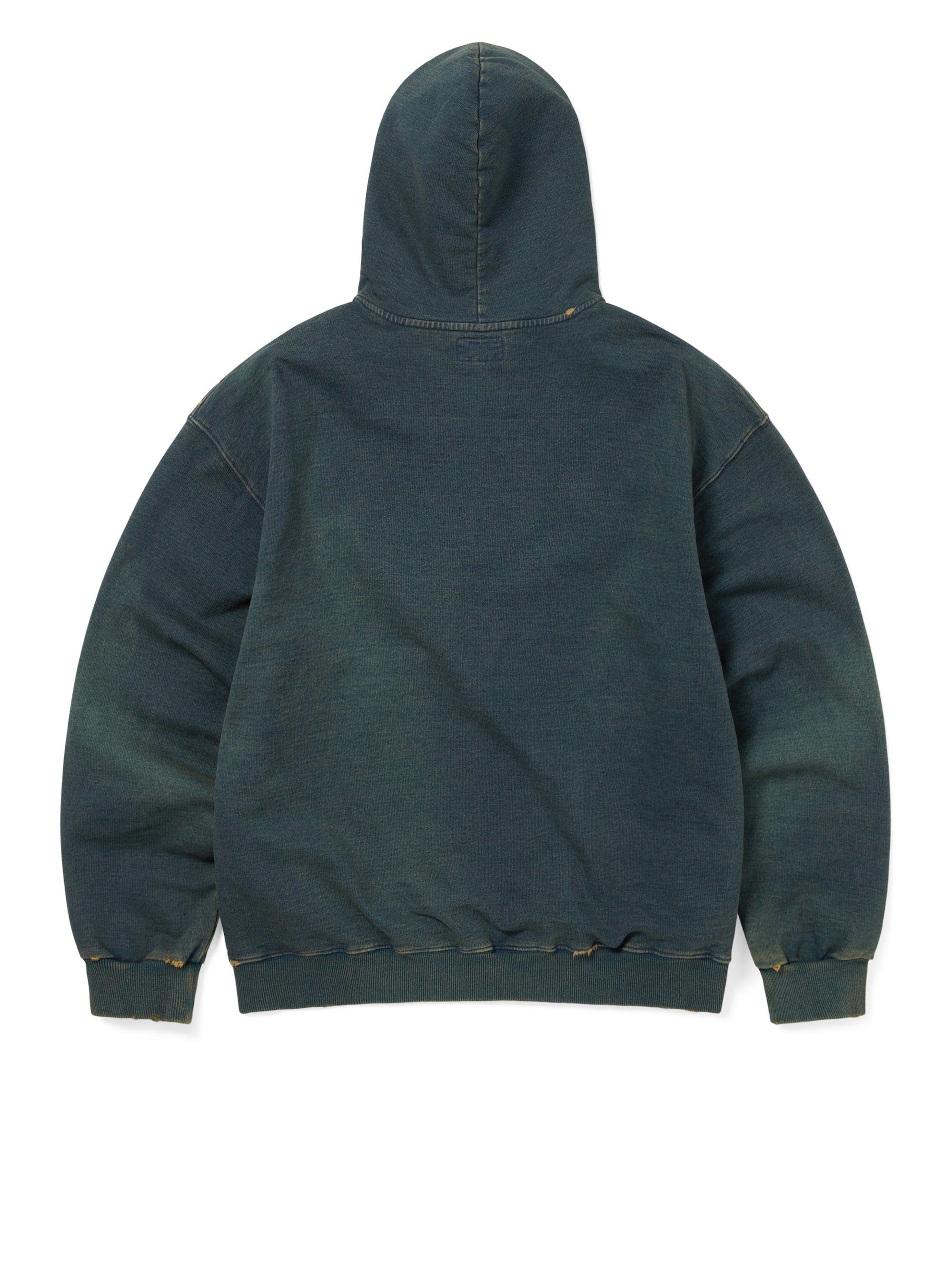 Damaged Zip Up Hoodie