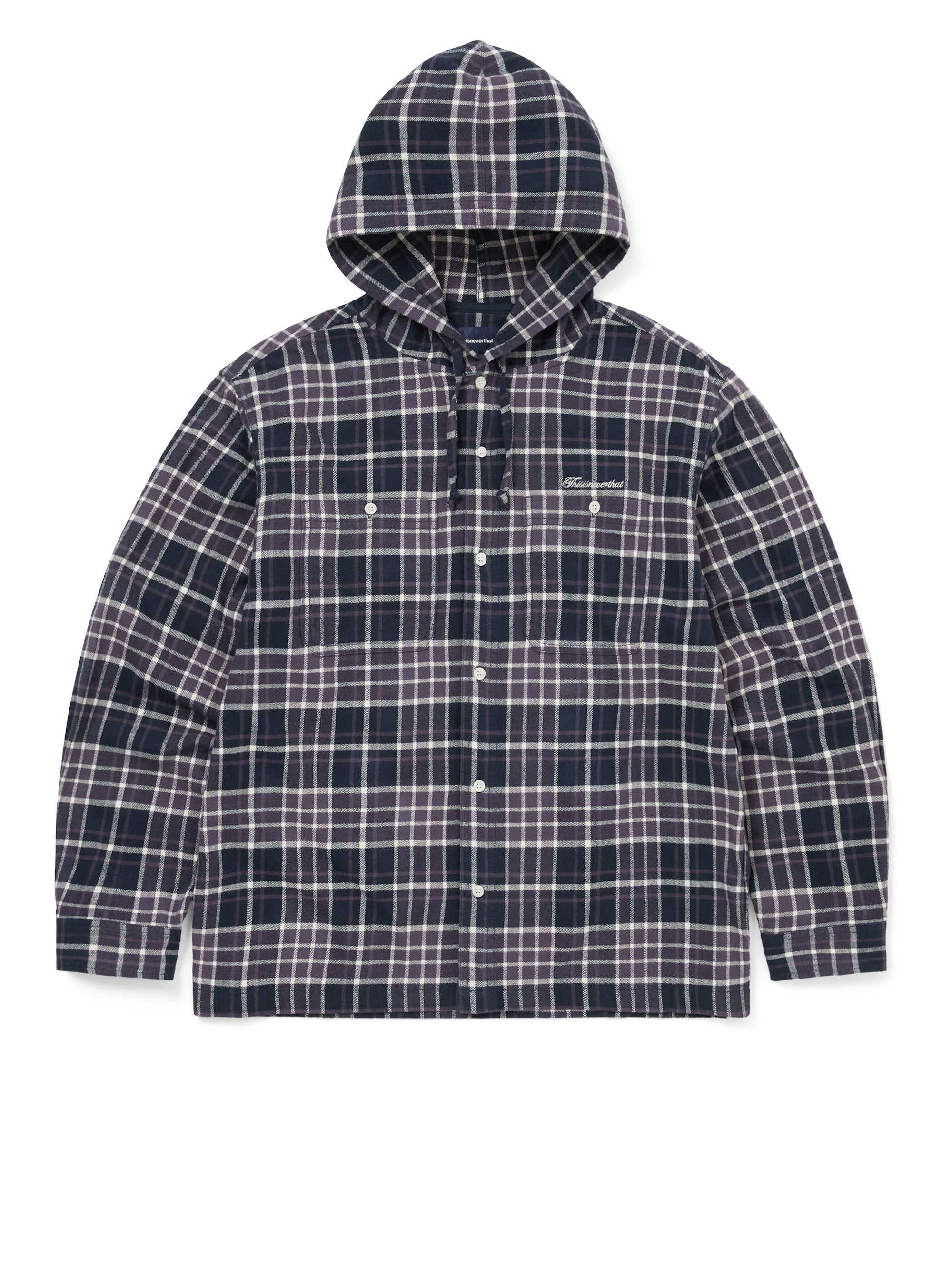 Flannel Hooded Check Shirt