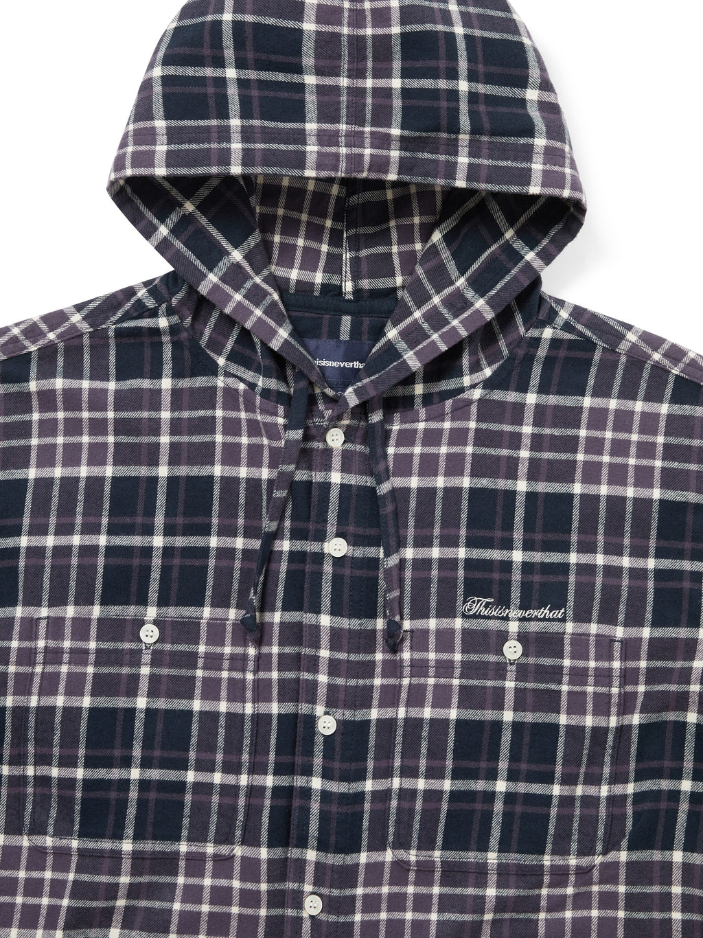 Flannel Hooded Check Shirt