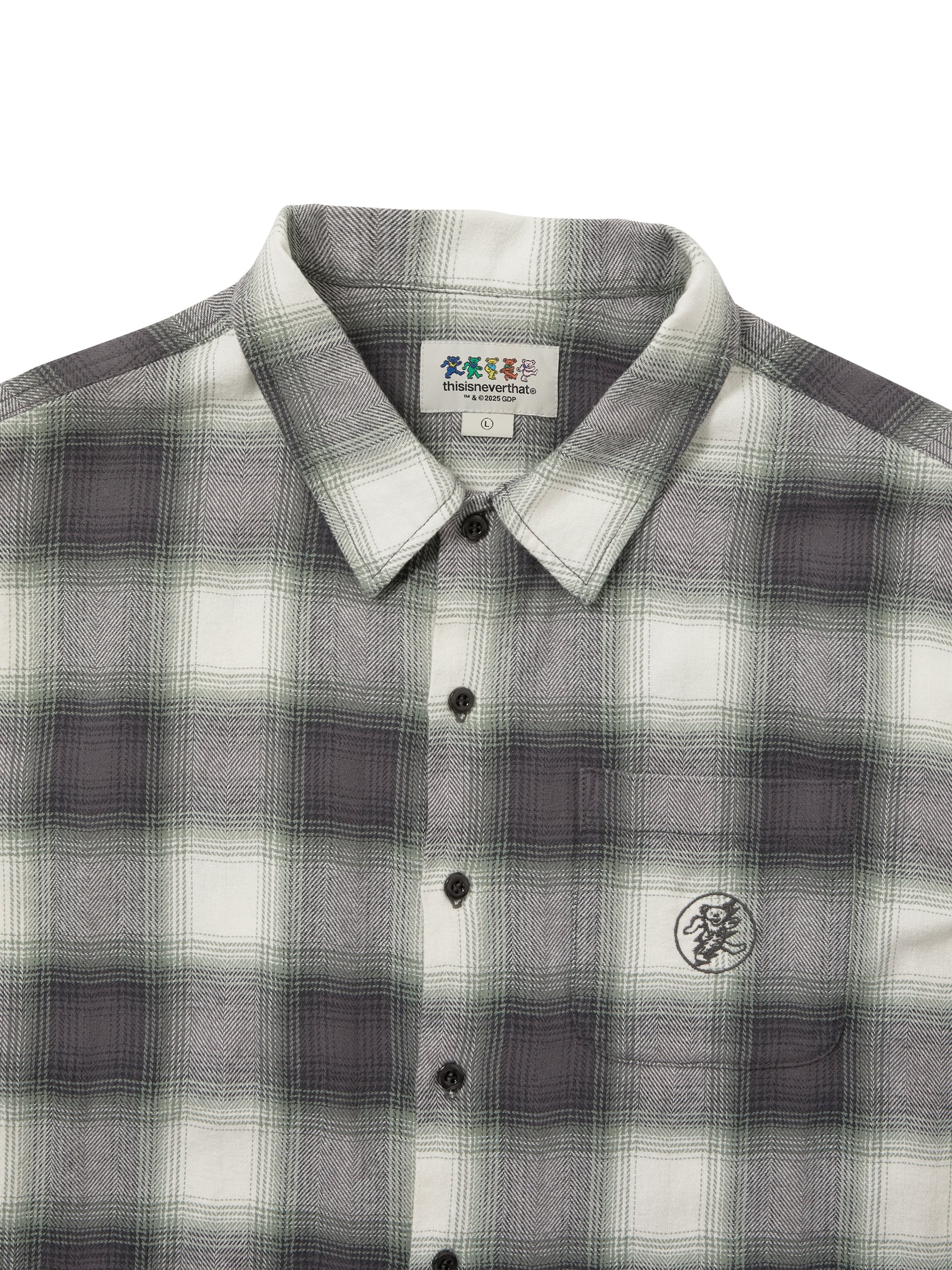 GD Lightning Bear Plaid Shirt