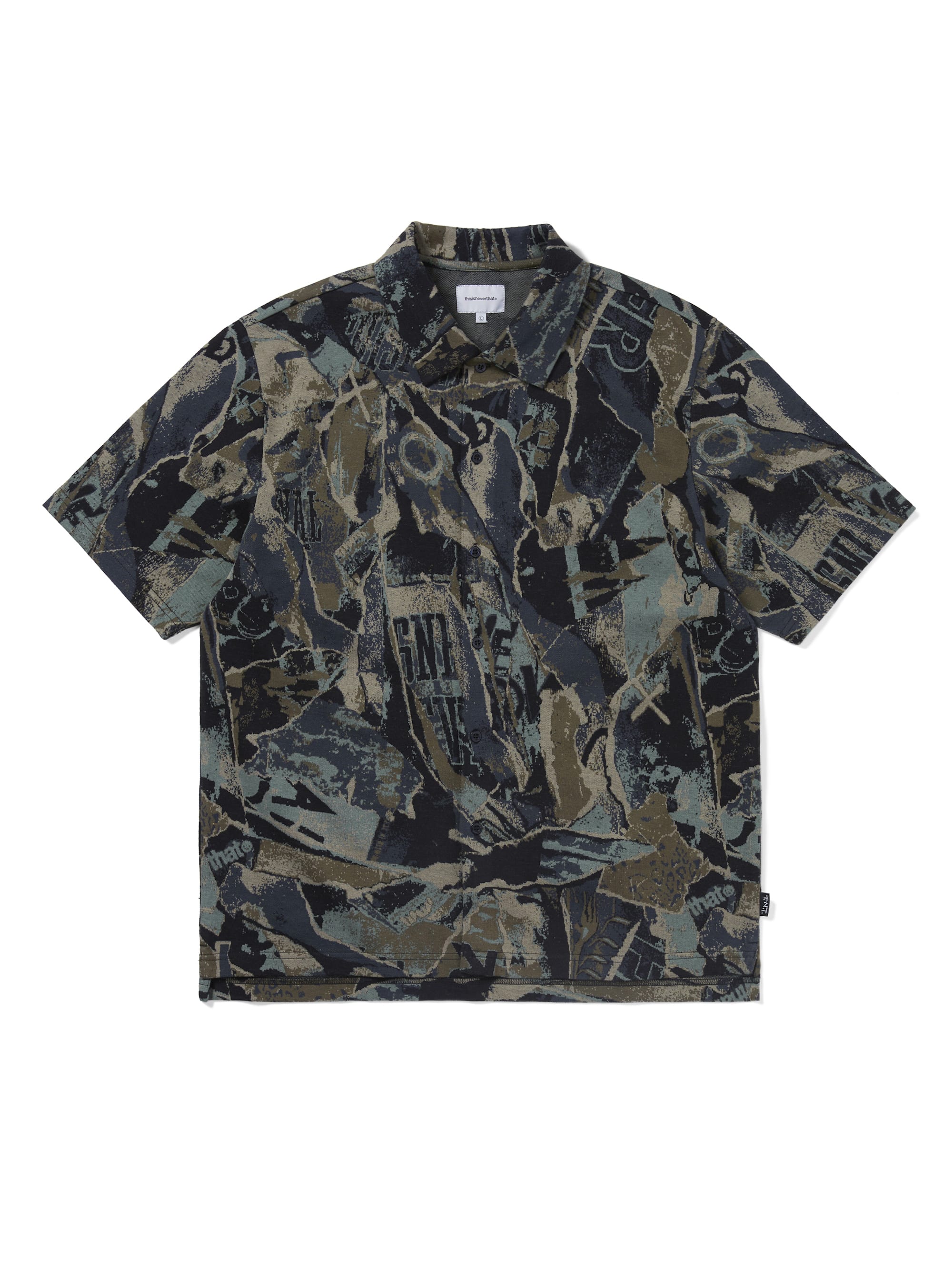 Jacquard Pattern Button Up Top