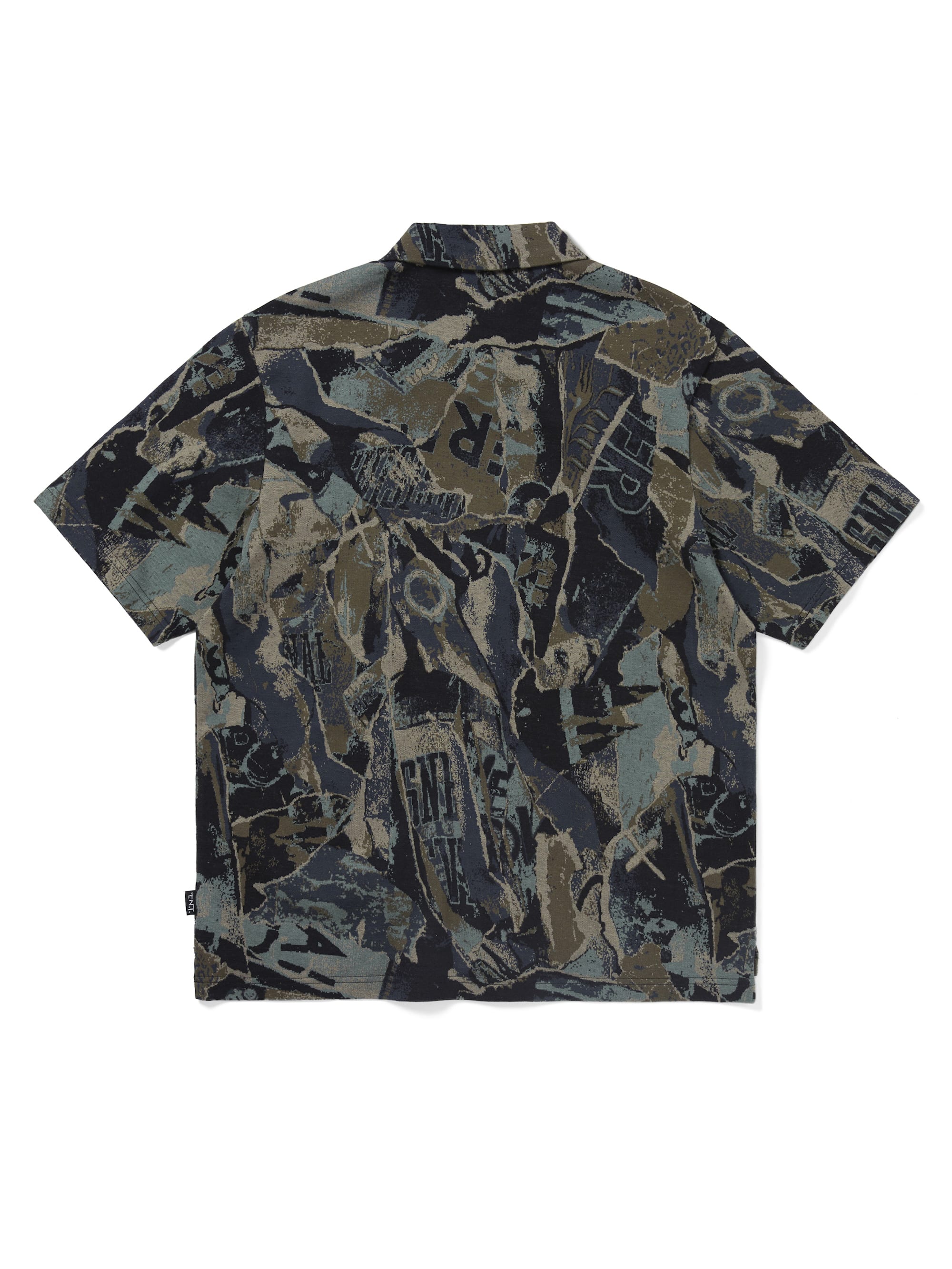 Jacquard Pattern Button Up Top