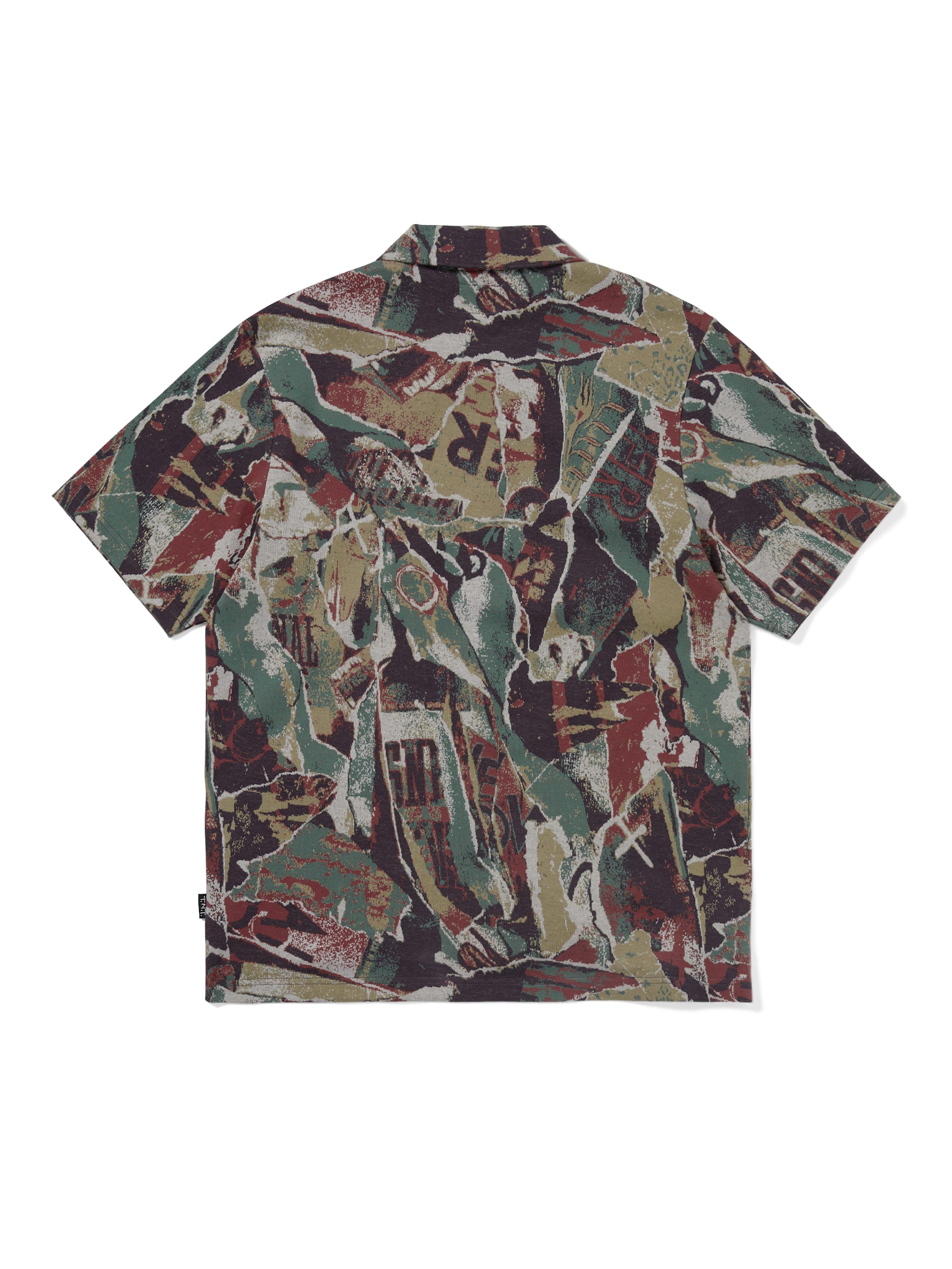 Jacquard Pattern Button Up Top