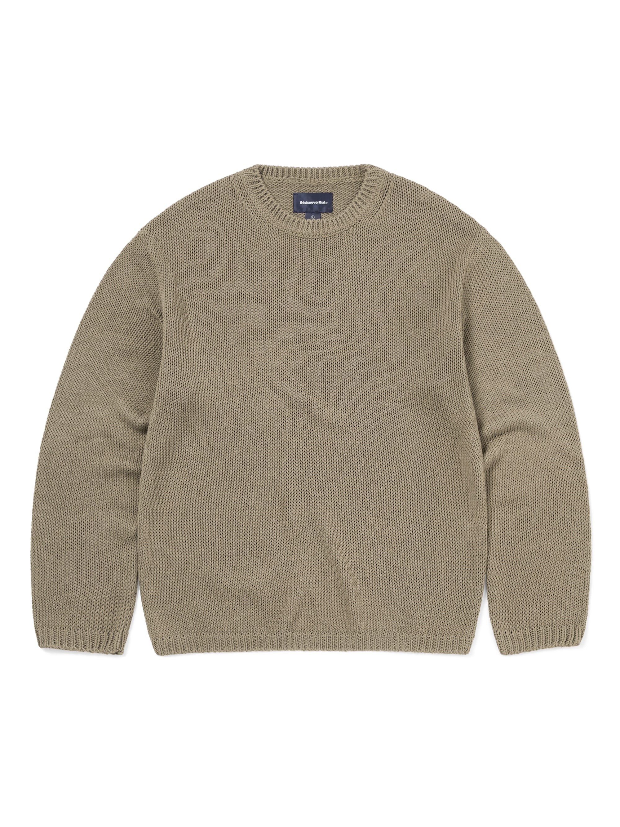Loose Gauge Knit Crew