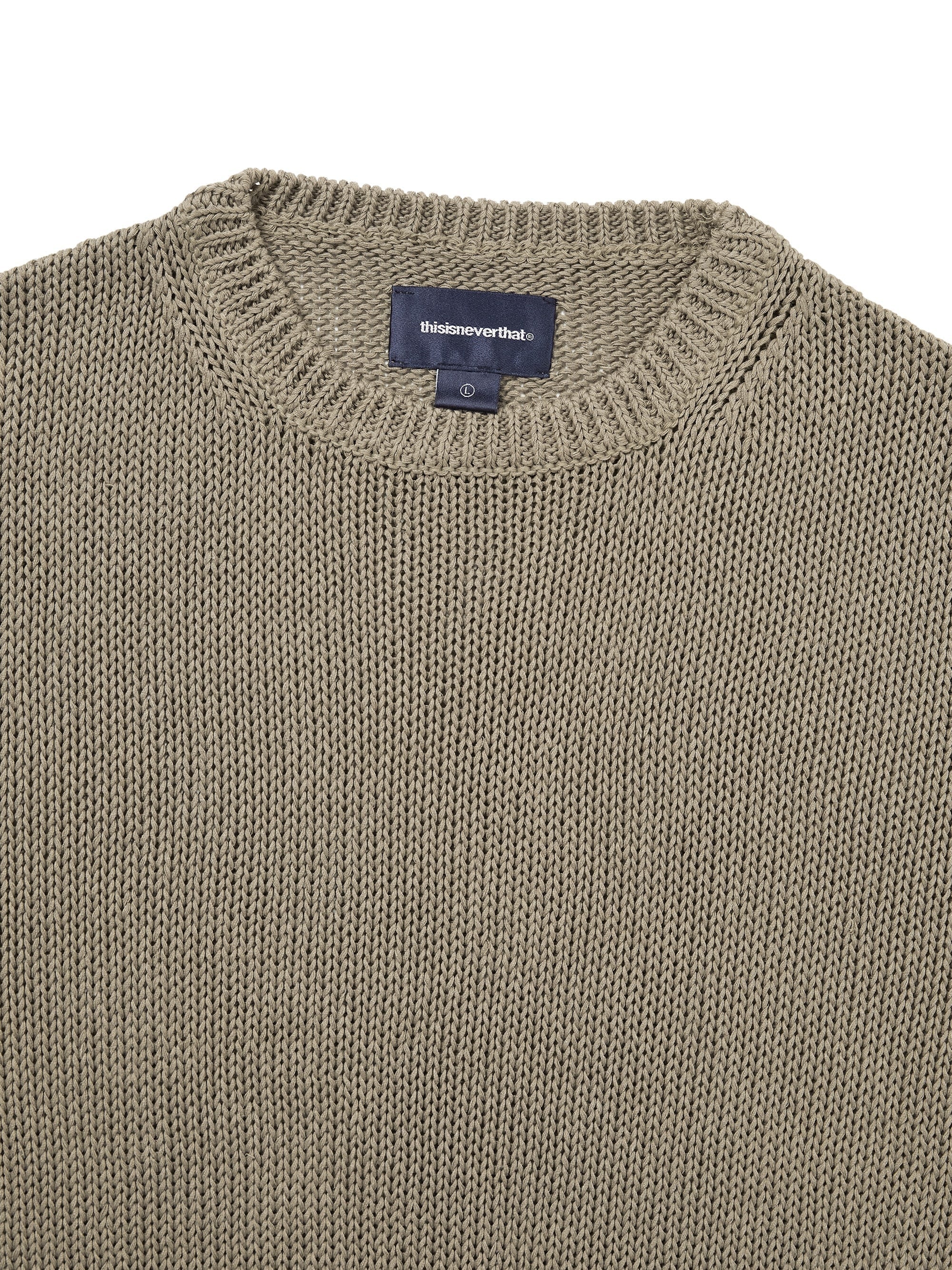 Loose Gauge Knit Crew