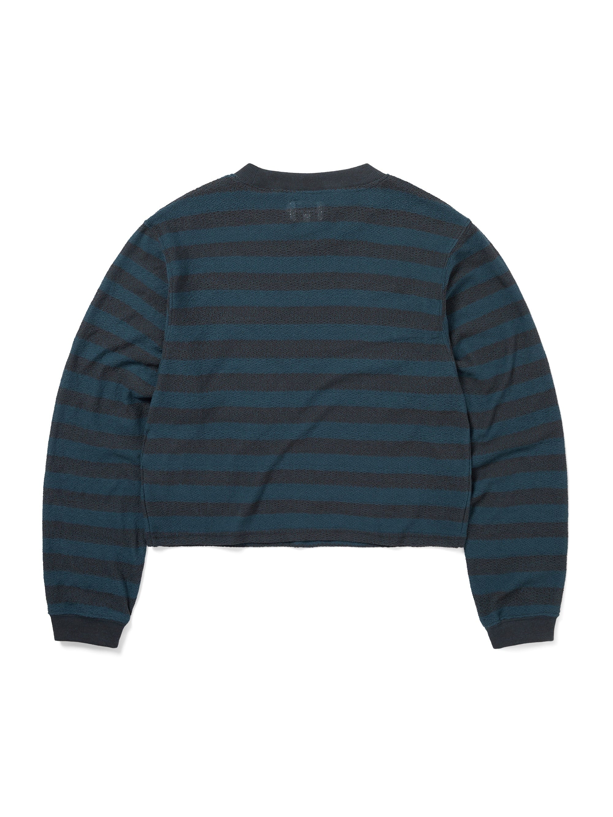 Mesh Striped W Crewneck