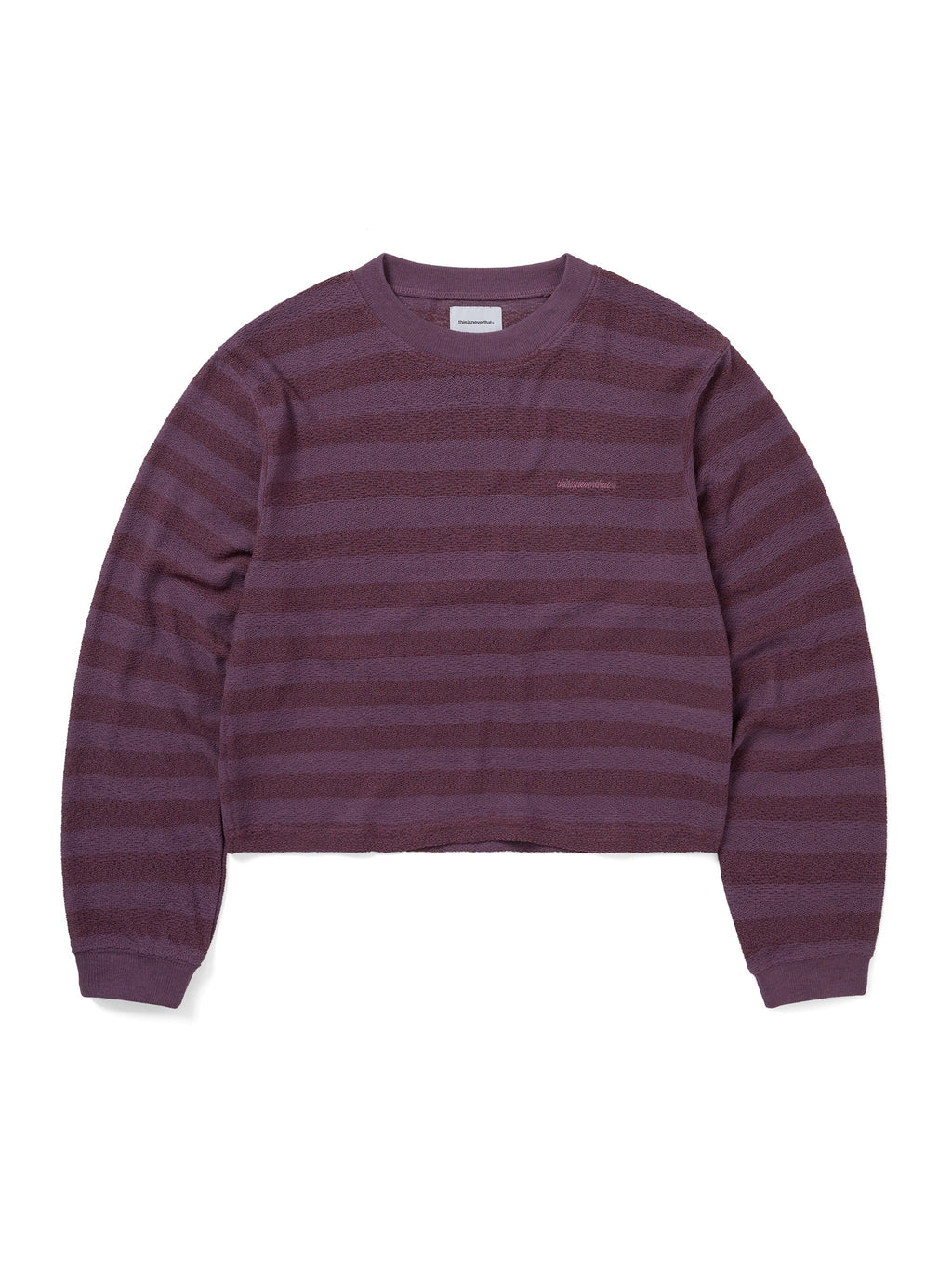 Mesh Striped W Crewneck