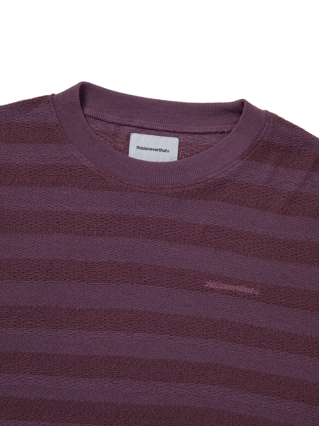 Mesh Striped W Crewneck