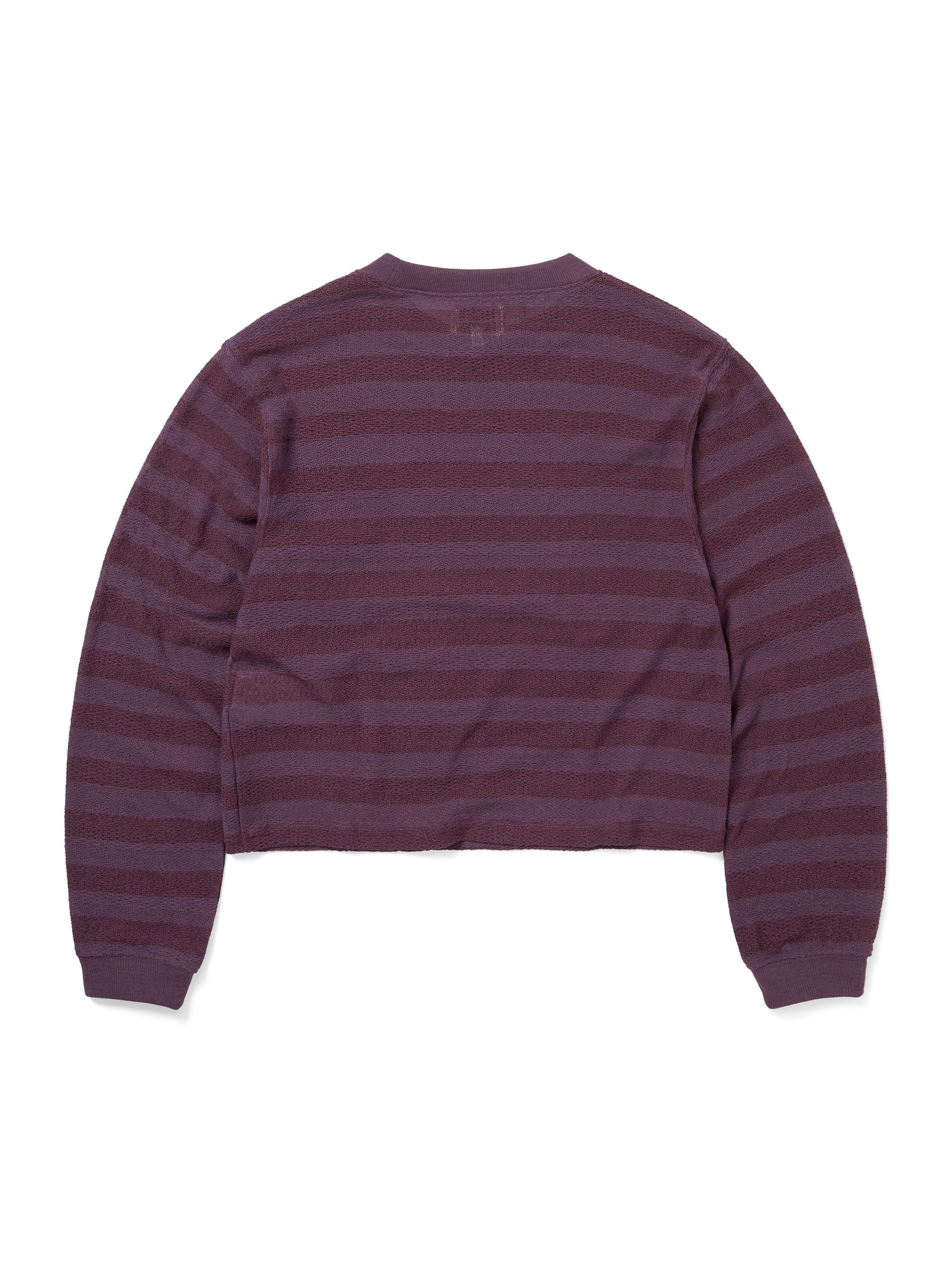 Mesh Striped W Crewneck