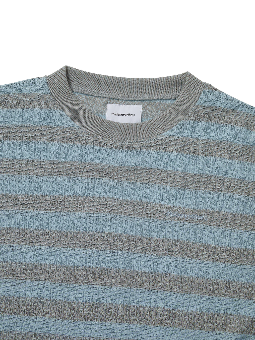 Mesh Striped W Crewneck