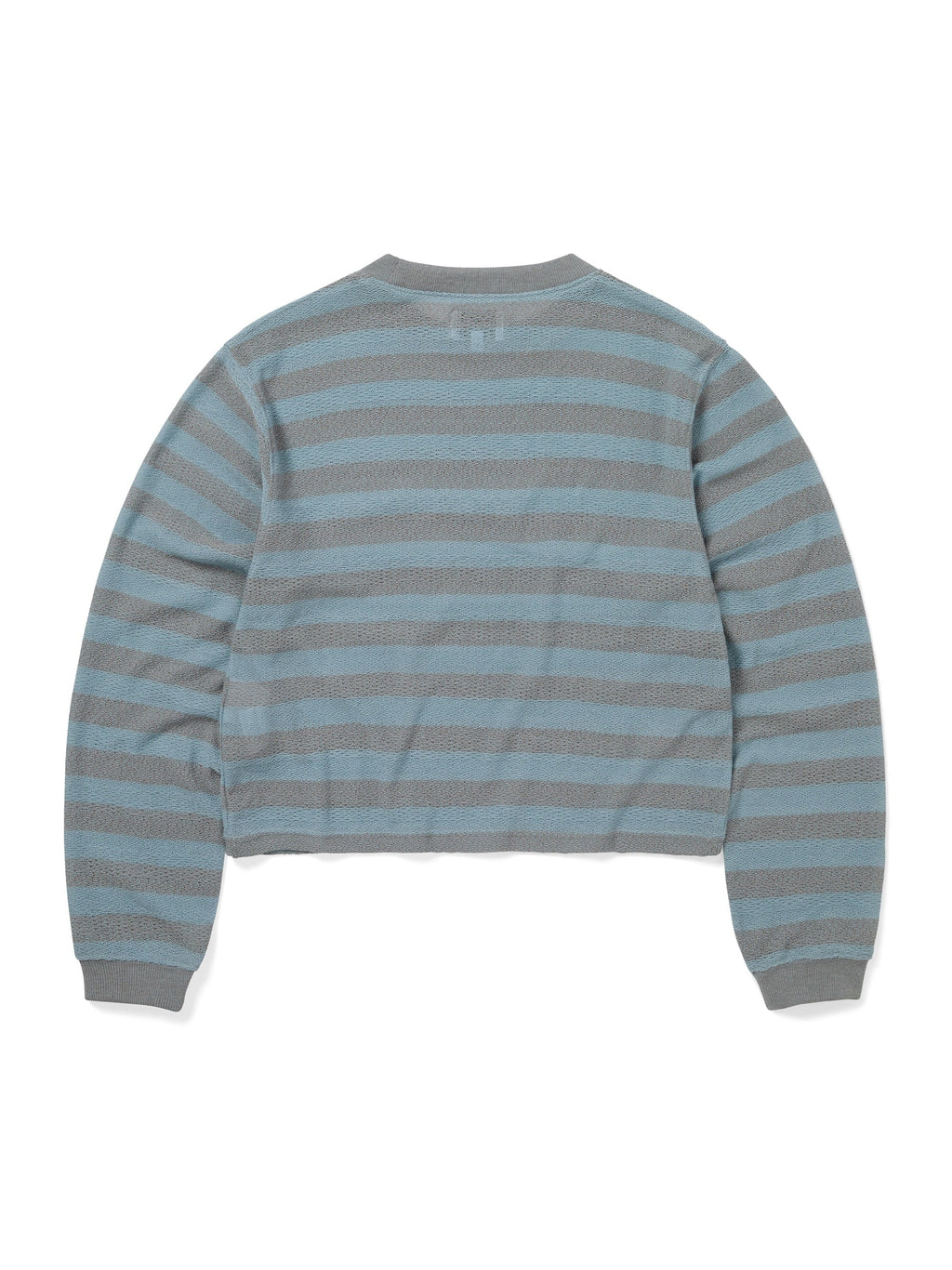 Mesh Striped W Crewneck