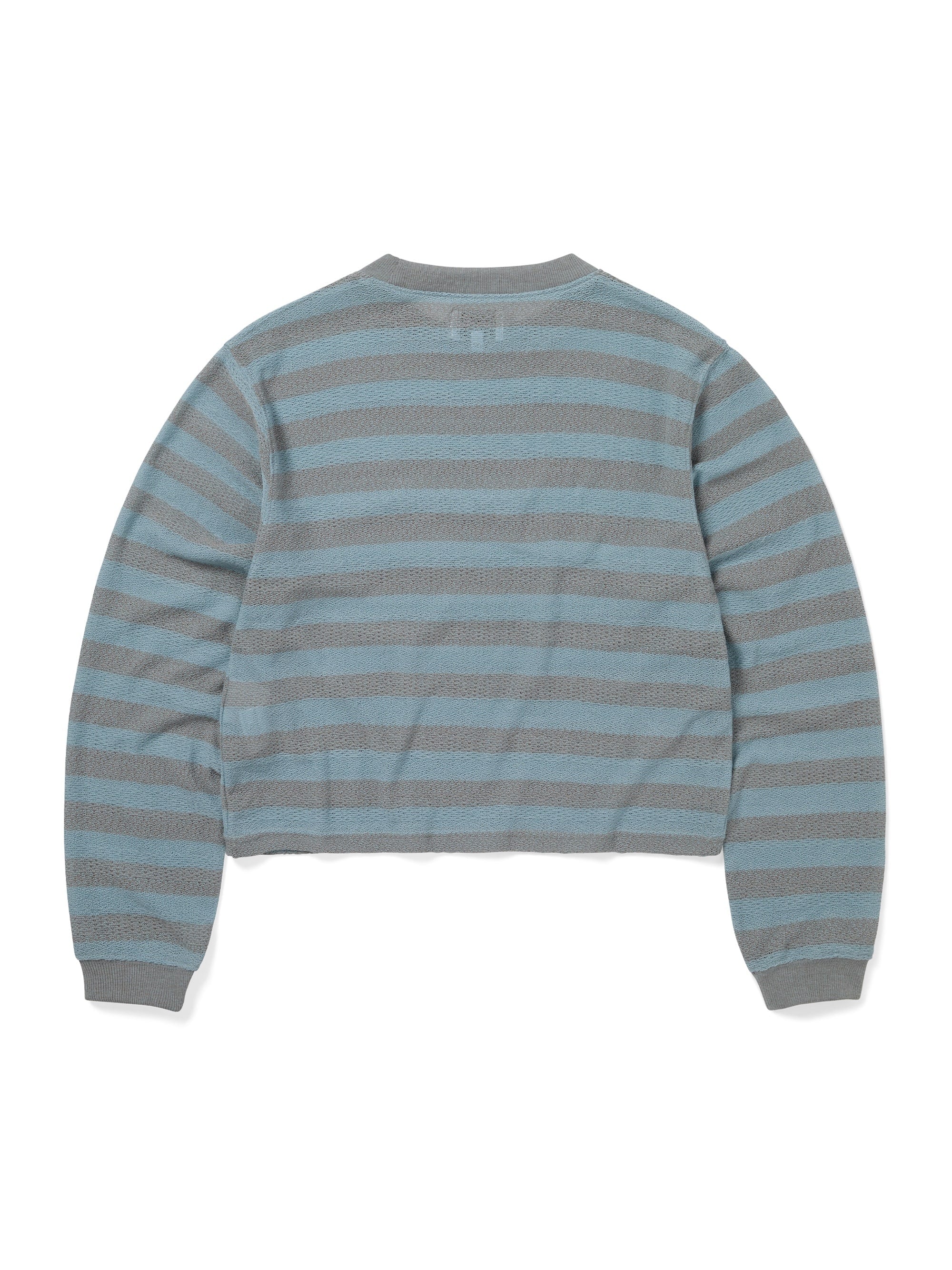 Mesh Striped W Crewneck