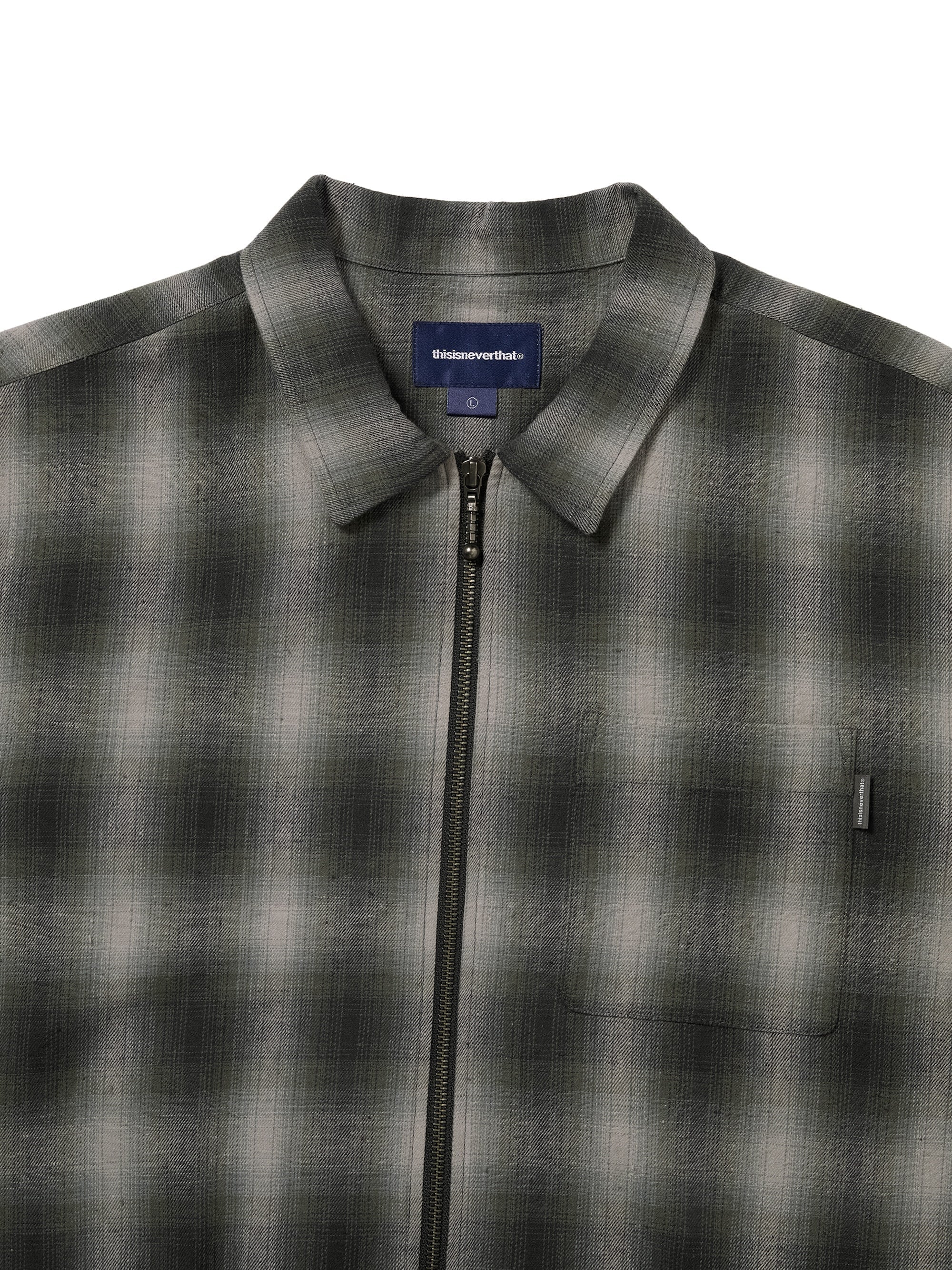 Nep Check Zip Shirt