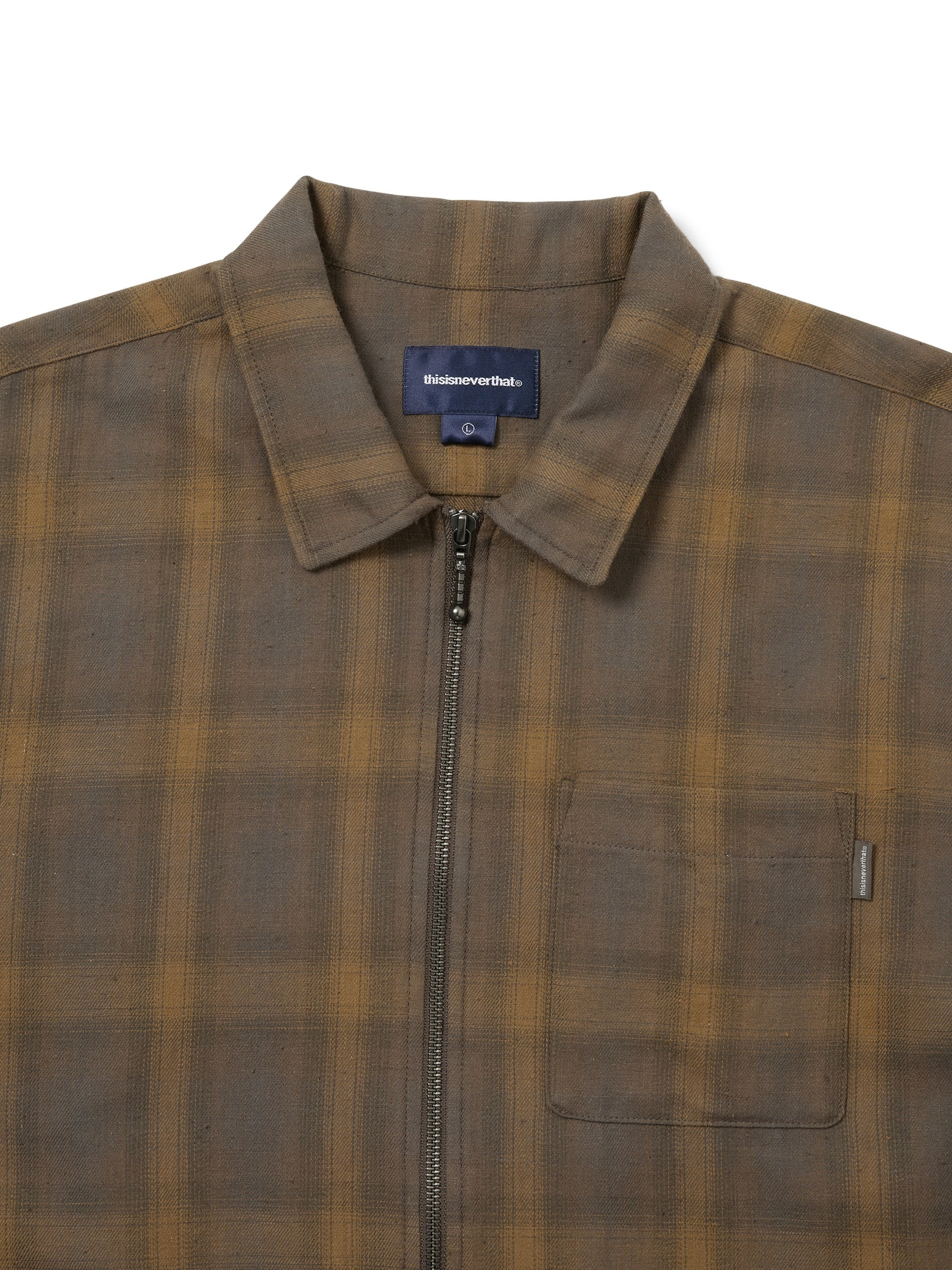 Nep Check Zip Shirt