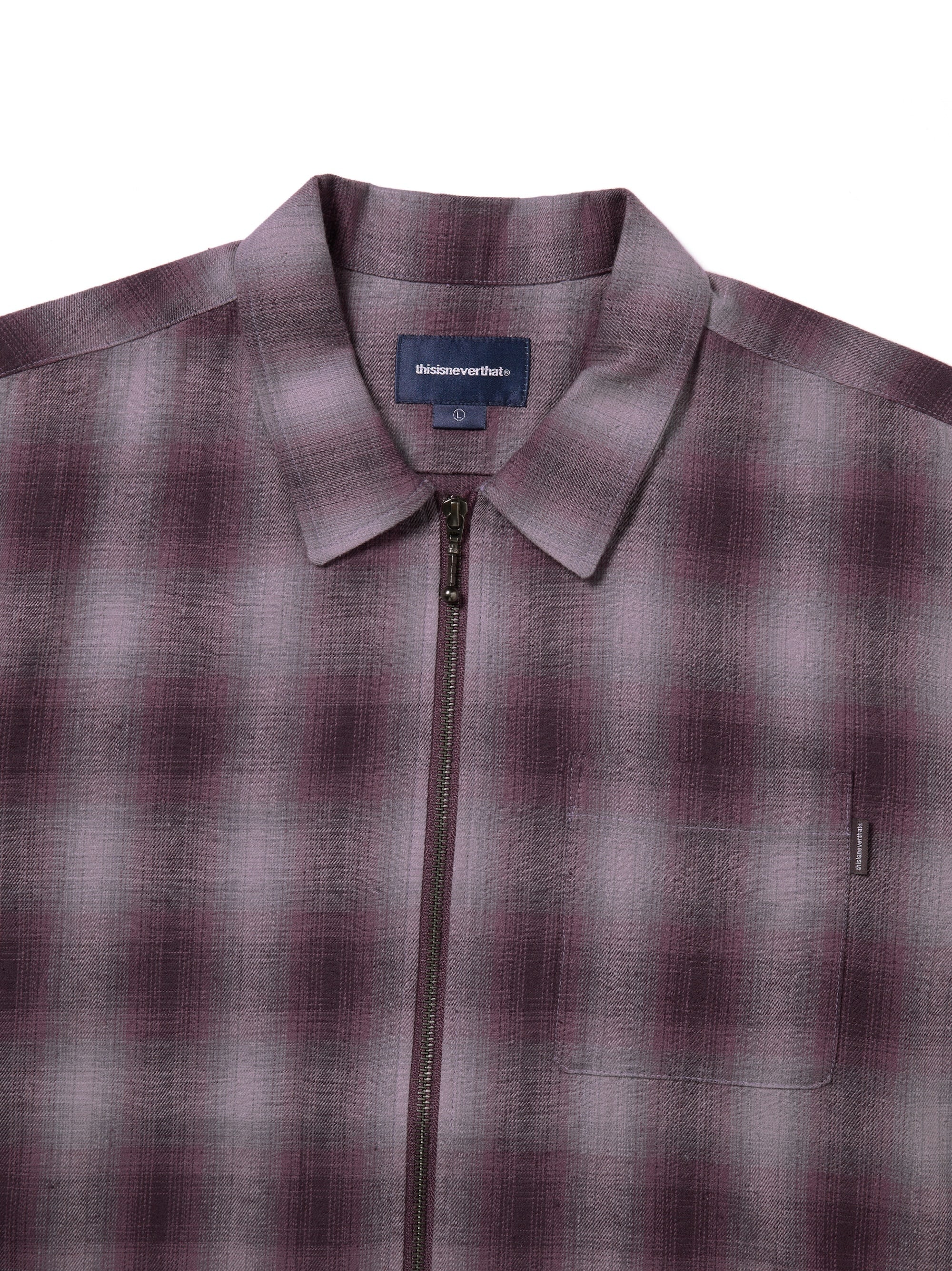 Nep Check Zip Shirt