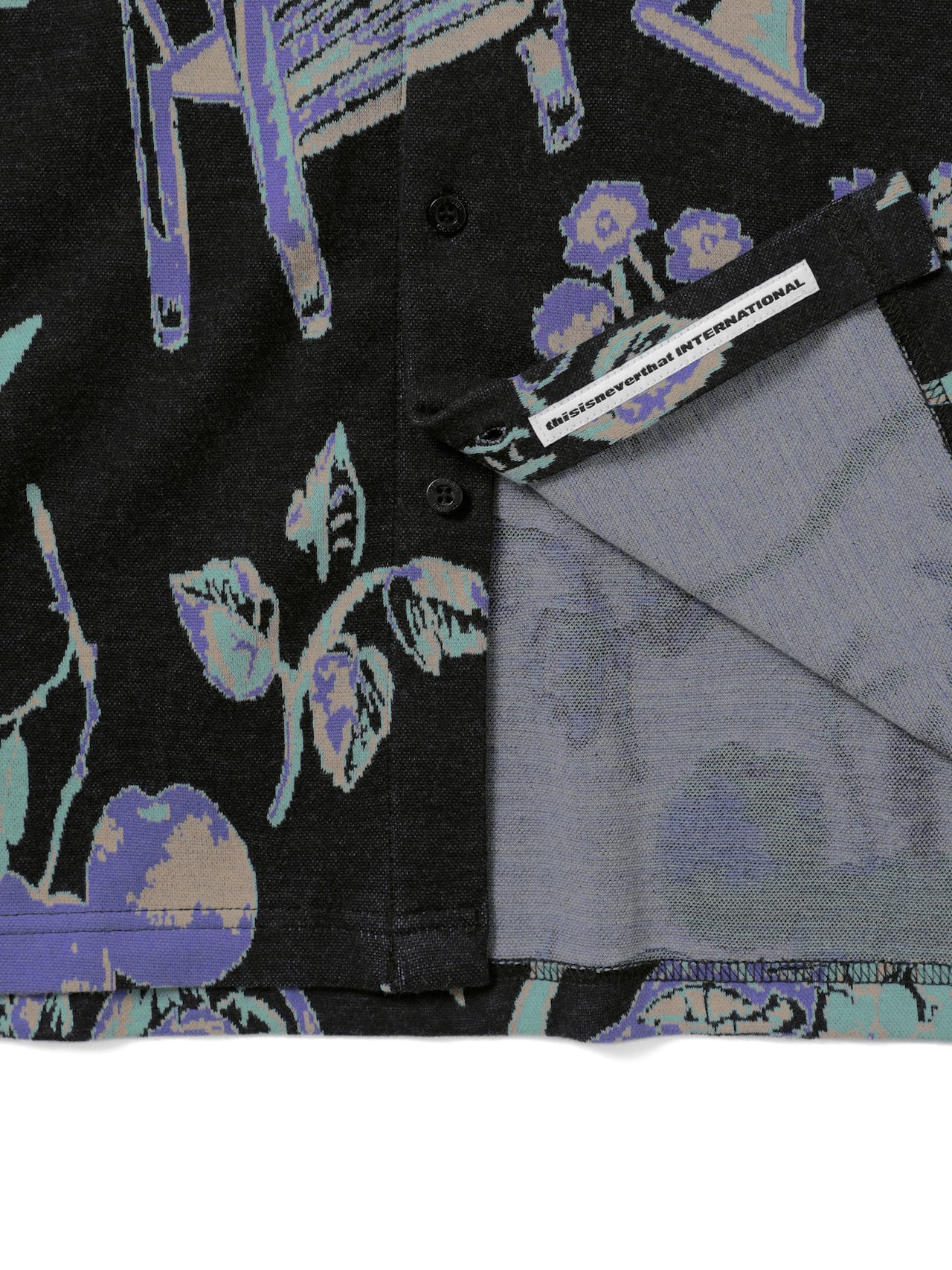 Object Jacquard Button Up Top