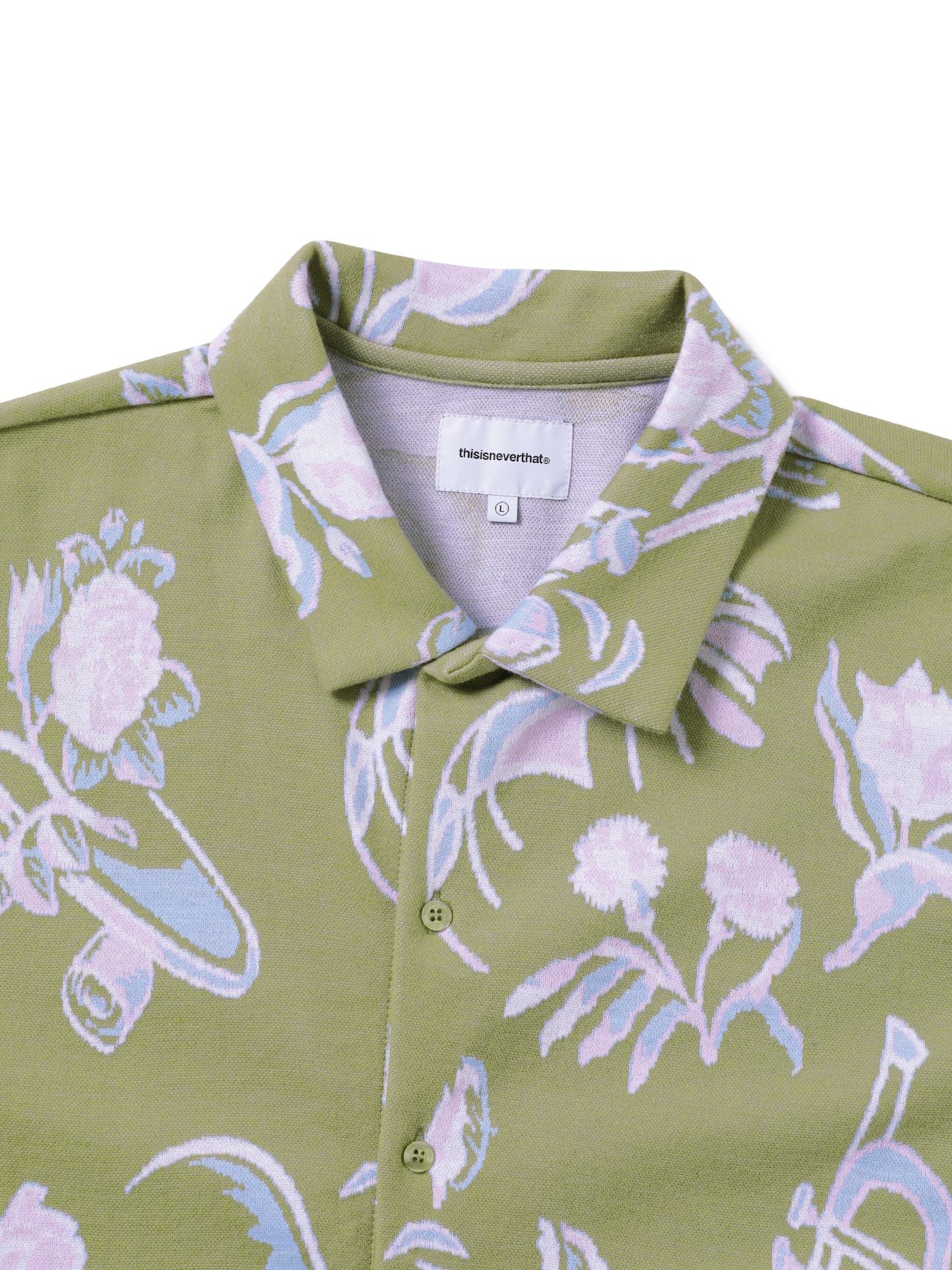 Object Jacquard Button Up Top