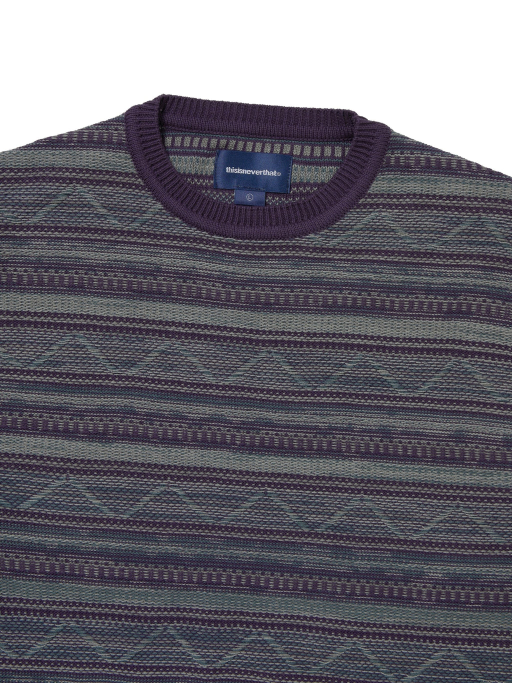 Pattern Knit Crew