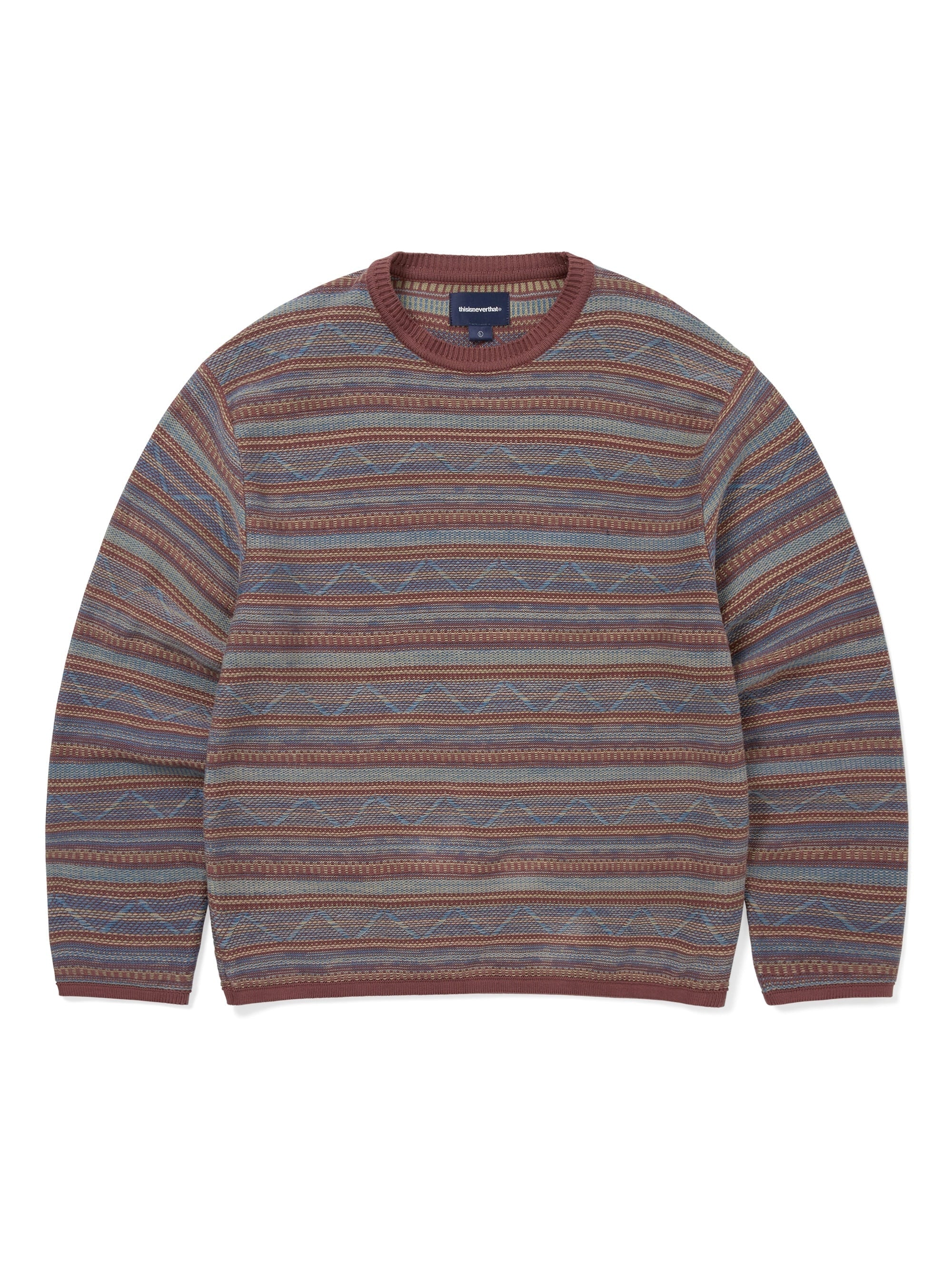 Pattern Knit Crew