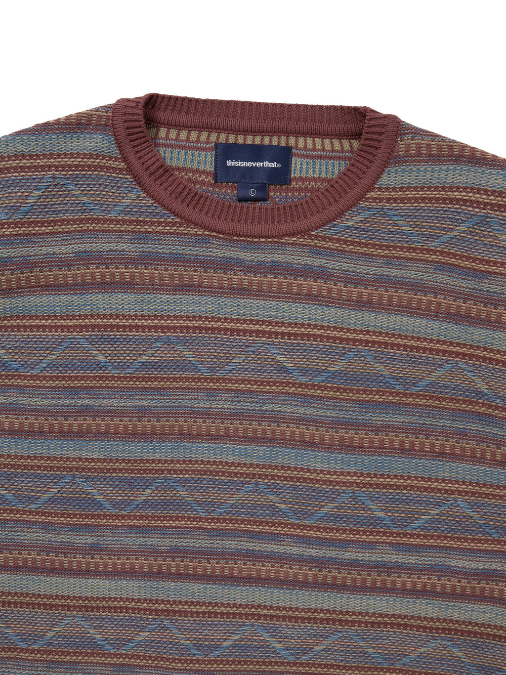 Pattern Knit Crew