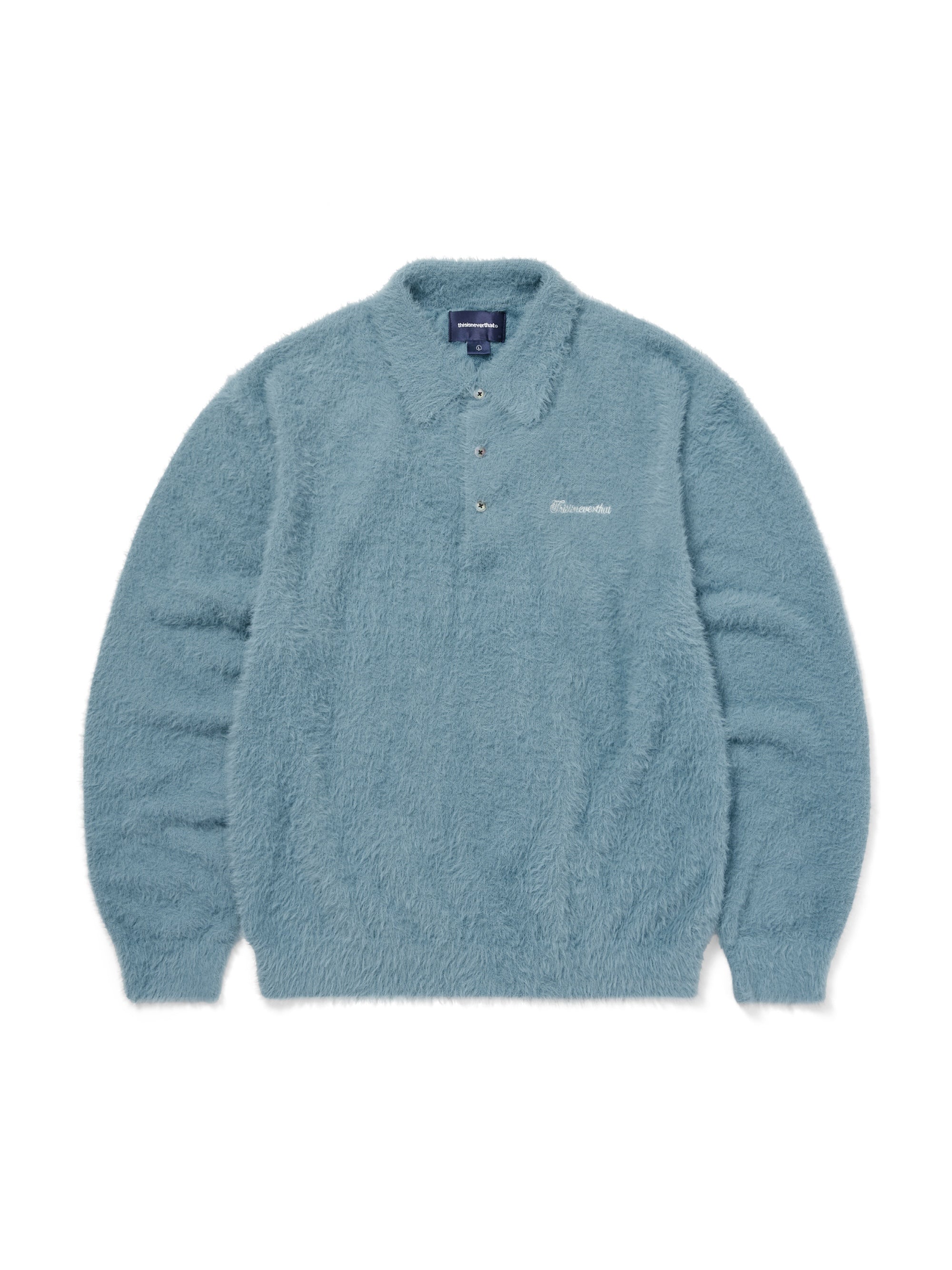 SCT-Logo Shaggy Knit Polo