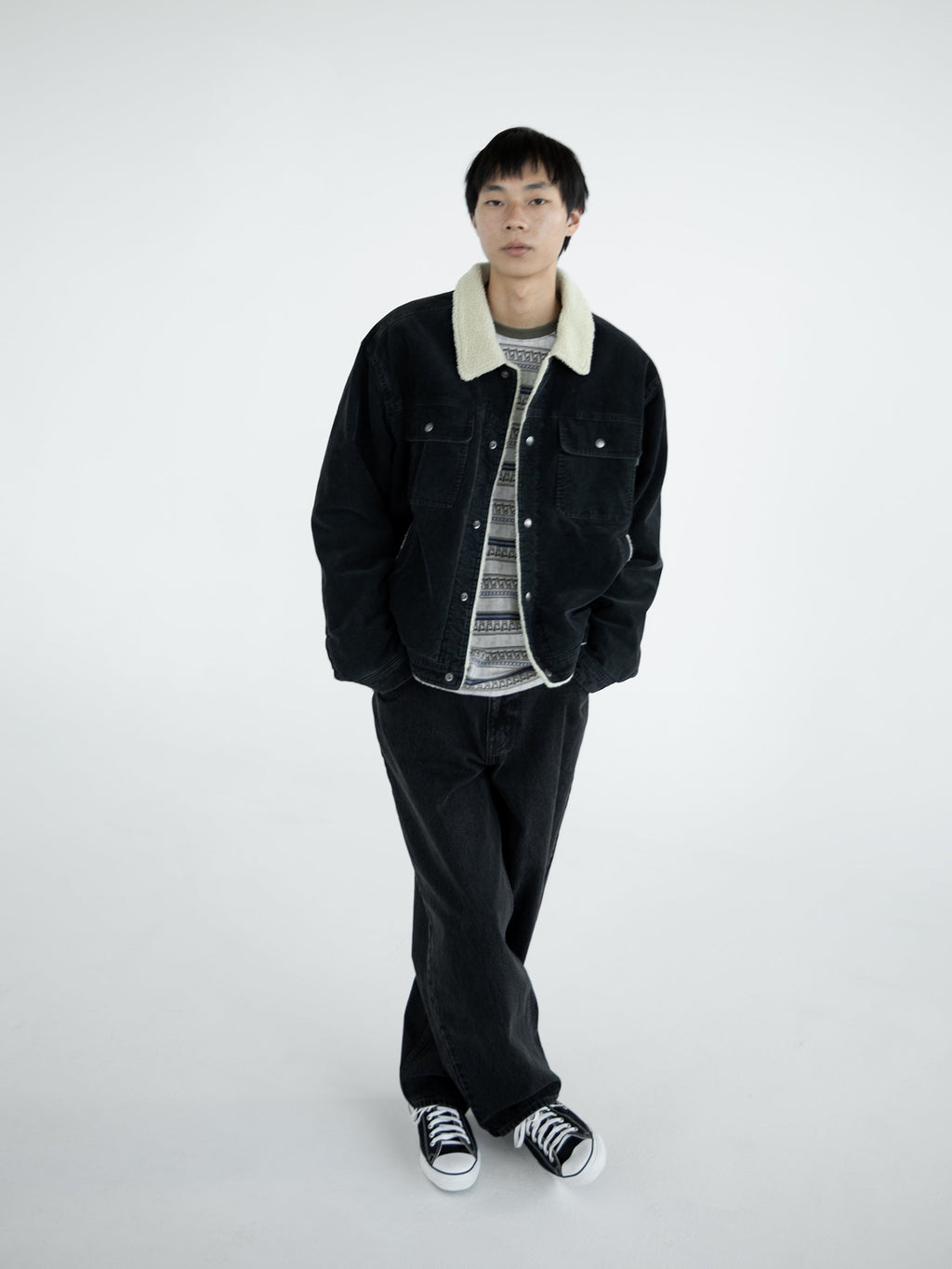 Sherpa Lined Corduroy Trucker Jacket