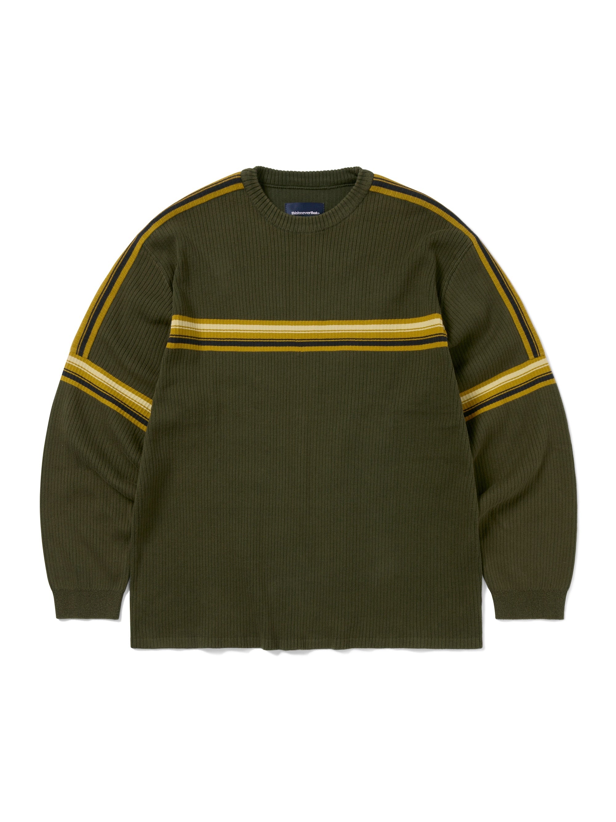 Striped Knit L/S Top