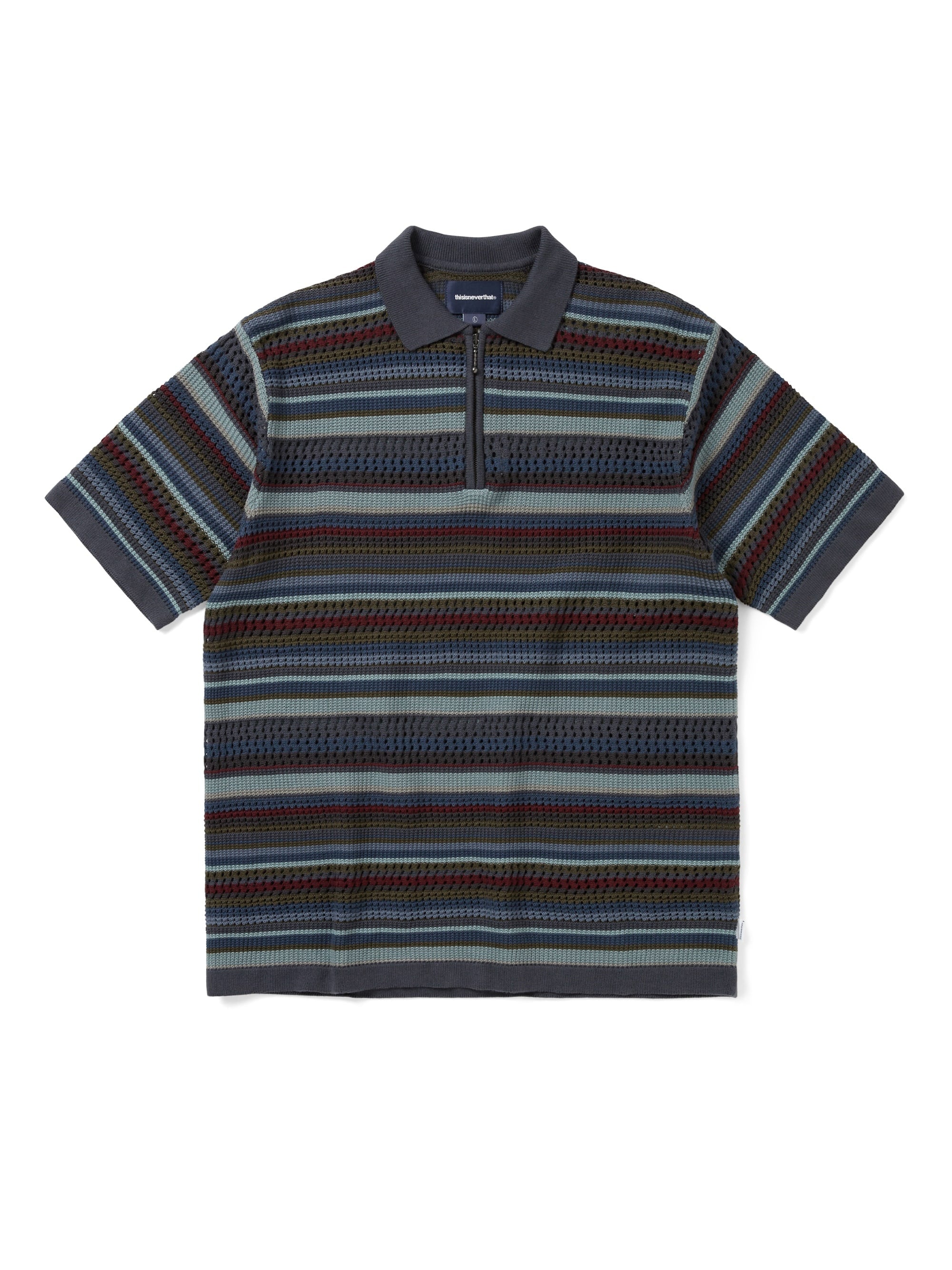 Striped S/S KnIt Polo
