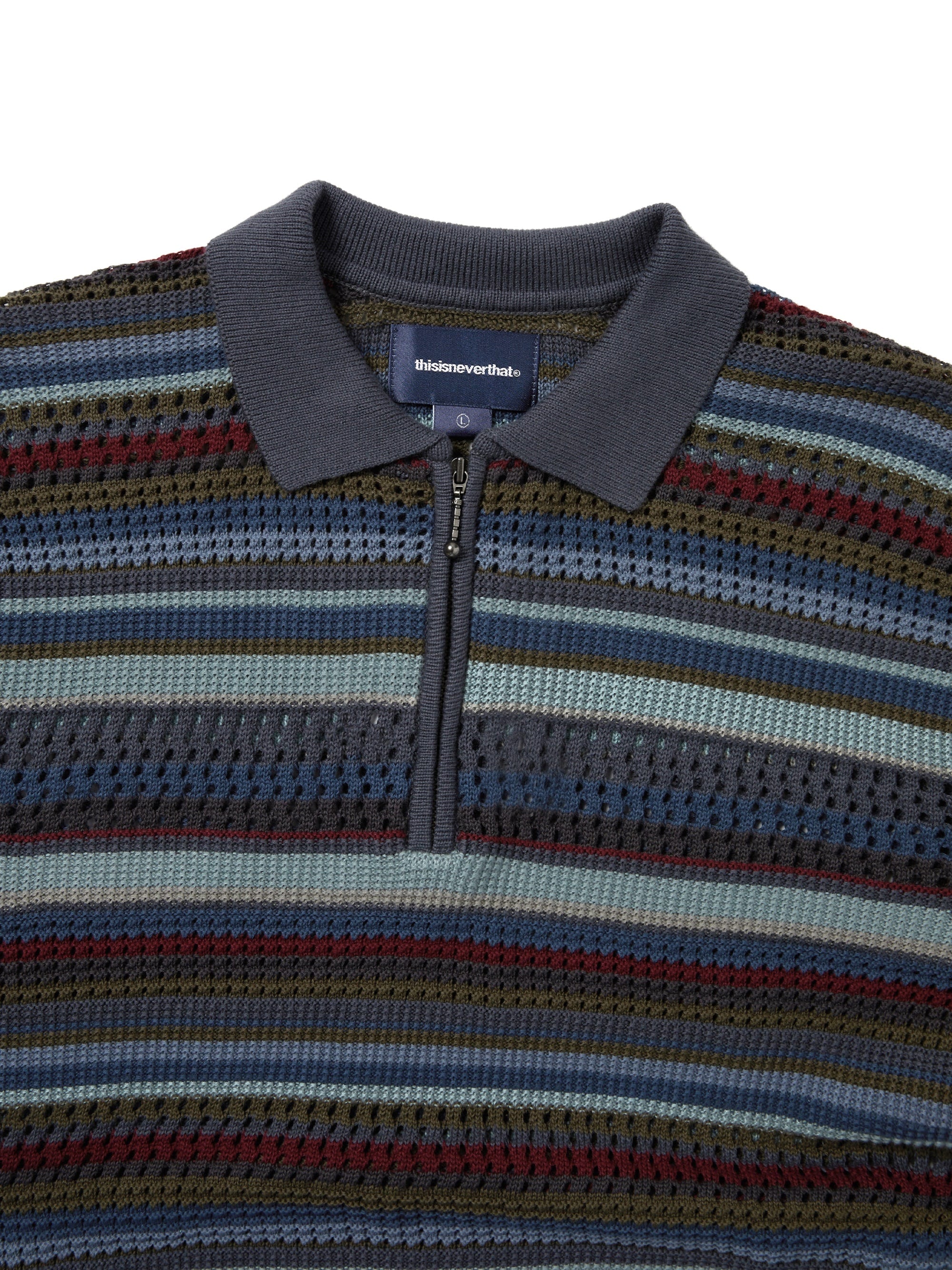 Striped S/S KnIt Polo