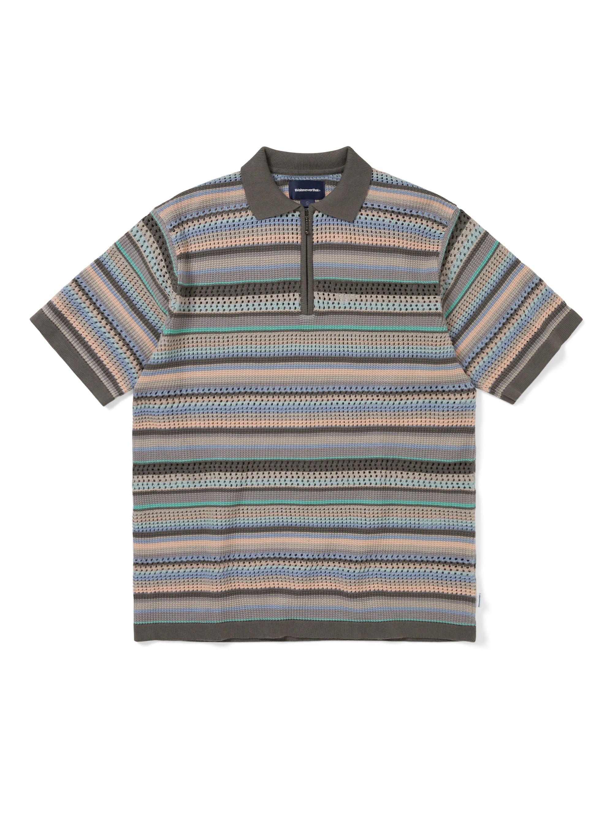 Striped S/S KnIt Polo