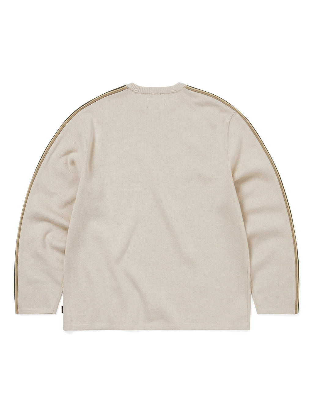 Striped Sleeve Knit Crew