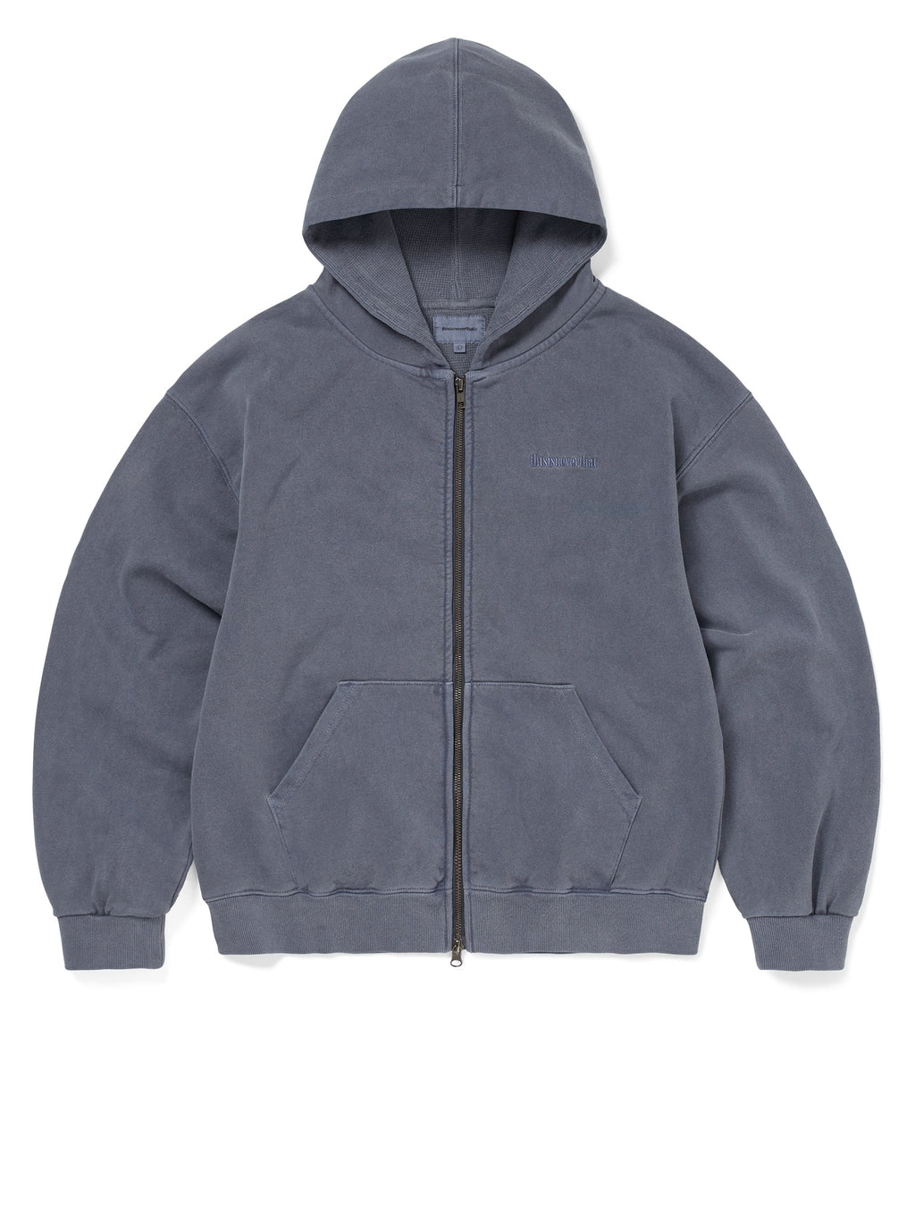 Waffle Lined Zip Up Hoodie