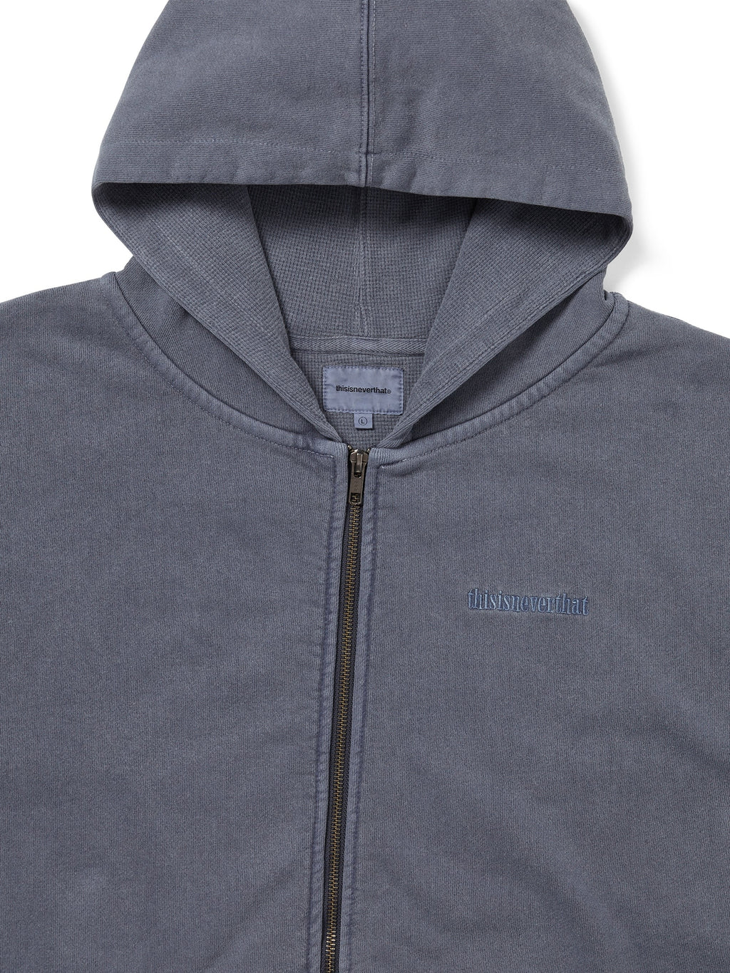 Waffle Lined Zip Up Hoodie