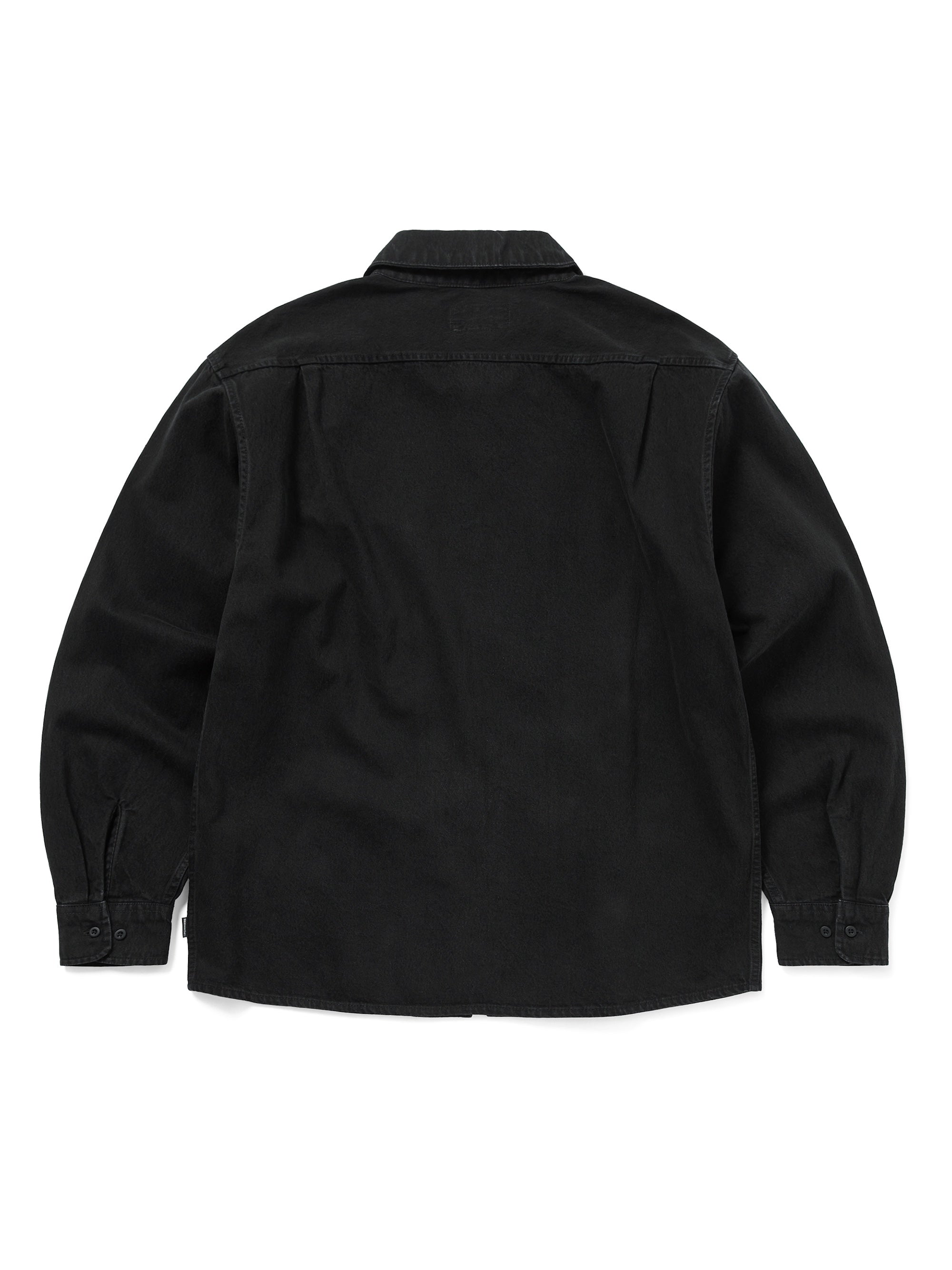 Washed Denim Zip Shirt